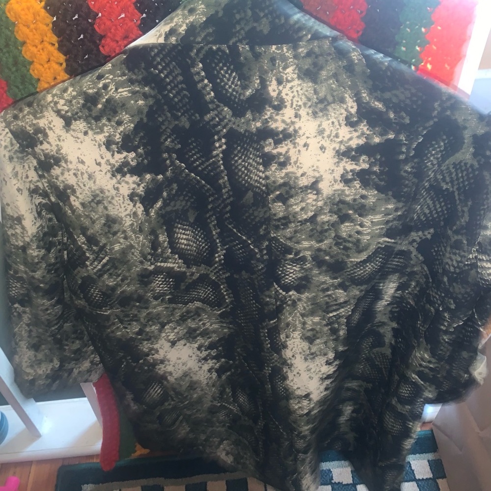 Animal print blazer.worn once